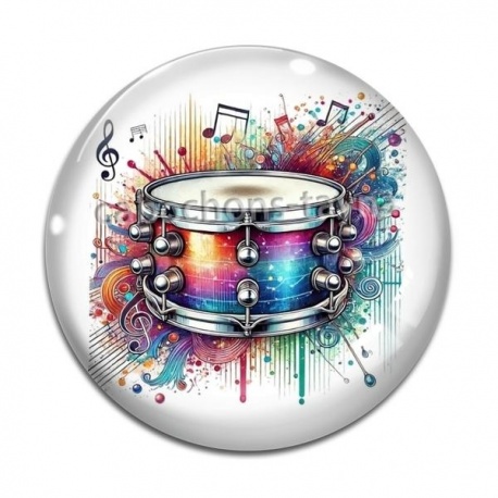 Cabochon Verre - tambour 