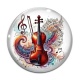 Cabochon Verre - violon