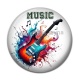 Cabochon Résine - music guitare électrique