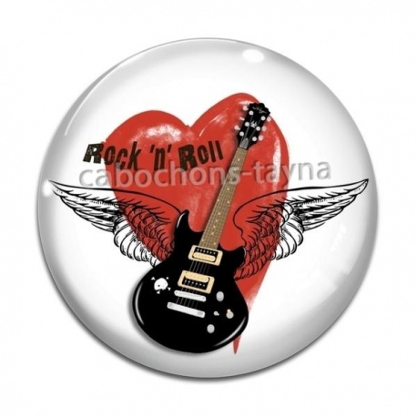 Cabochon Verre - rock n roll