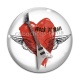 Cabochon Verre - rock n roll