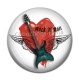 Cabochon Résine - rock n roll