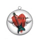 Pendentif Cabochon Argent - rock n roll