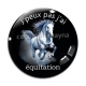 Cabochon Verre - j'peux pas j'ai équitation