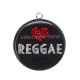 Pendentif Cabochon Argent - reggae