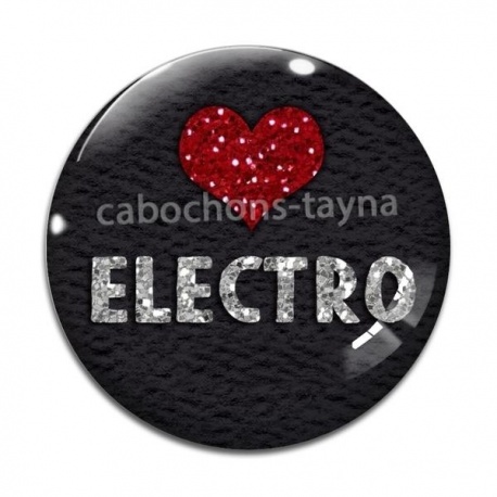 Cabochon Verre - electro