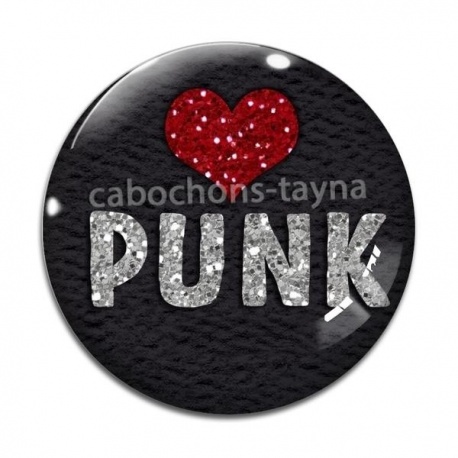 Cabochon Verre - punk