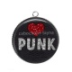 Pendentif Cabochon Argent - punk
