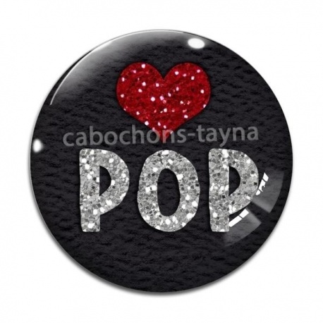 Cabochon Verre - pop