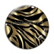 Cabochon Verre - peau de zèbre