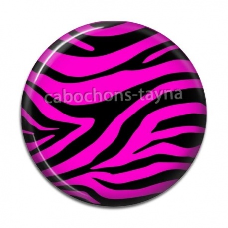 Cabochon Résine - peau de zèbre