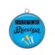Pendentif Cabochon Argent - super bricoleur