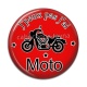 Cabochon Résine - j'peux pas j'ai moto