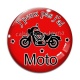 Cabochon Verre - j'peux pas j'ai moto