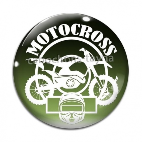 Cabochon Verre - motocross