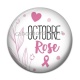 Cabochon Résine - octobre rose