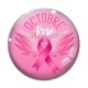 Cabochon Verre - octobre rose
