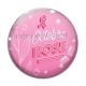 Cabochon Verre - octobre rose