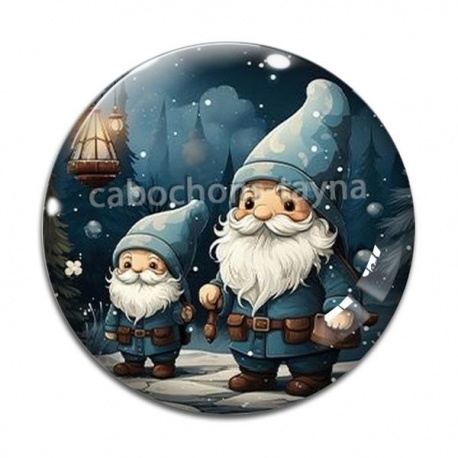 Cabochon Verre - père noël
