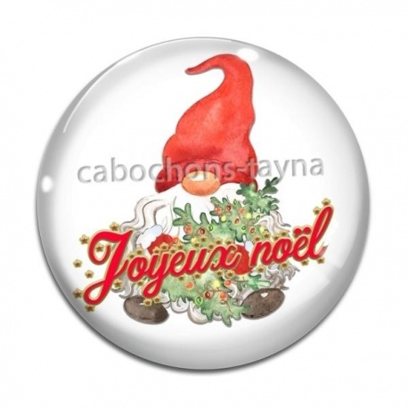 Cabochon Verre - joyeux noël