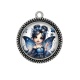 Pendentif Cabochon Argent - fée