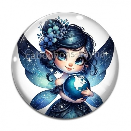 Cabochon Verre - fée