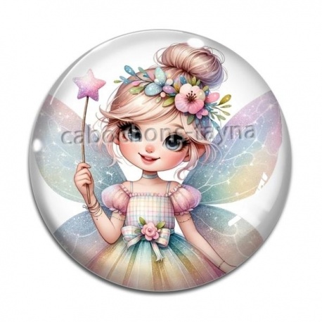 Cabochon Verre - fée