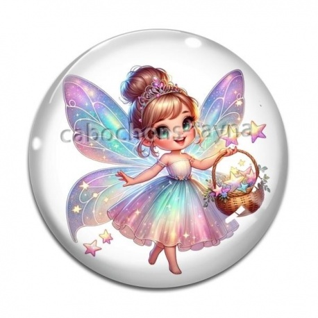 Cabochon Verre - fée