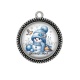 Pendentif Cabochon Argent -  joyeux noël