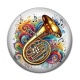 Cabochon Résine - instrument de musique