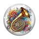 Cabochon Verre - instrument de musique
