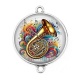 Connecteur Cabochon Argent - instrument de musique