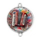 Connecteur Cabochon Argent -  instrument de musique
