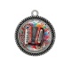 Pendentif Cabochon Argent -  instrument de musique