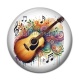 Cabochon Résine -  instrument de musique