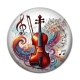 Cabochon Résine -  instrument de musique
