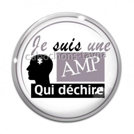 Cabochon Verre - AMP qui déchire