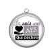 Pendentif Cabochon Argent - AES qui déchire
