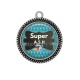 Pendentif Cabochon Argent - une super ash