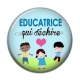 Cabochon Résine -  éducatrice qui déchire