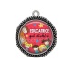 Pendentif Cabochon Argent - éducatrice qui déchire