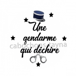 une gendarme qui déchire