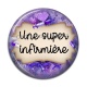 Cabochon Résine - une super infirmière
