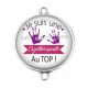 Connecteur Cabochon Argent - ergothérapeute au top