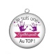 Pendentif Cabochon Argent - ergothérapeute au top