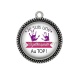 Pendentif Cabochon Argent - ergothérapeute au top