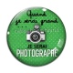 Cabochon Verre - quand je serai grand je serai photographe