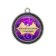 Pendentif Cabochon Argent - une psychomotricienne formidable