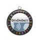 Pendentif Cabochon Argent - orthophoniste