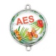 Connecteur Cabochon Argent - AES